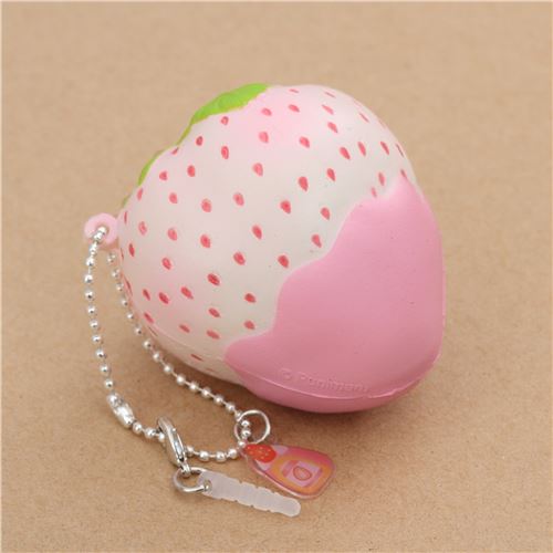 Mini Cheeki Strawberry Rare Pineberry Pink Scented Faulty Squishy By