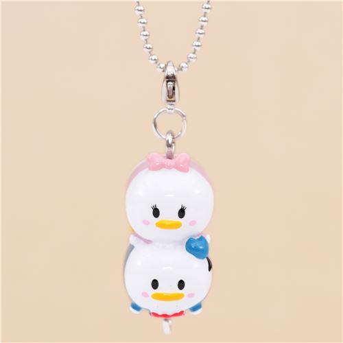 Mini breloque bijou de tlphone Disney Donald et Daisy Duck avec une dragonne 1