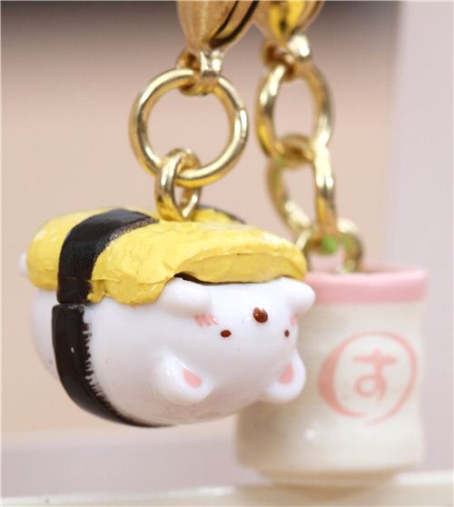 Mini San-X Sumikkogurashi bear food charm cellphone strap - modeS4u