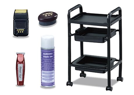 Miniature barber ReMent blind box 8 set Dobers grooming salon figurines 3