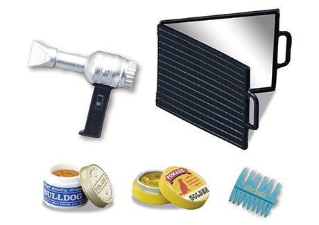 Miniature barber ReMent blind box 8 set Dobers grooming salon figurines 9