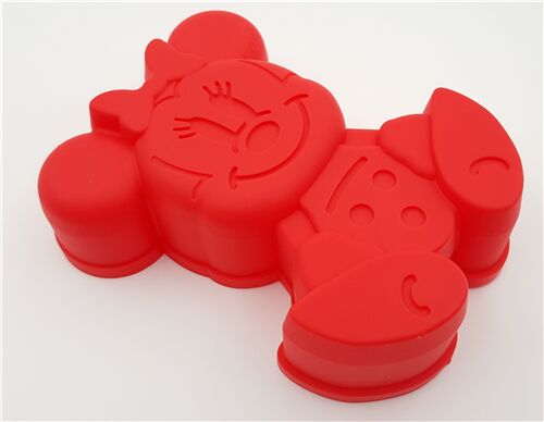 Minnie Mouse red silicone food mold - modeS4u