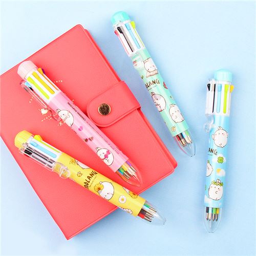 Molang rabbit pink 8 color ballpoint pen - modeS4u