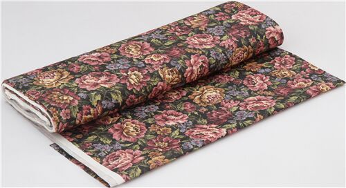 Multicolor floral tapestry rose design oxford fabric Cosmo - modeS4u
