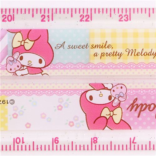 My Melody Rabbit glitter ruler by Sanrio - modeS4u