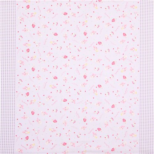 My Melody Dessert Double Border Fabric by Sanrio - modes4u