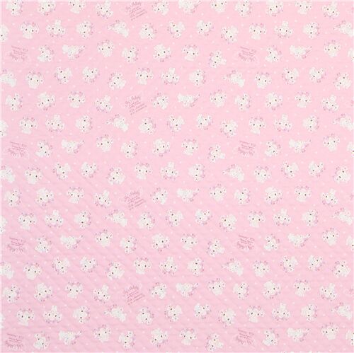 My Melody 45th Anniversary pink quilting fabric with batting by ...