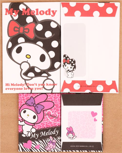 My Melody rabbit animal print mini Letter Set from Japan - modeS4u