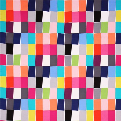 Paint Chips Brite colorful rectangles fabric Michael Miller 2