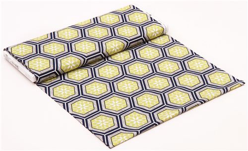 Park City leaf hexagon Michael Miller fabric Rustique 4