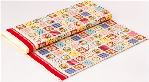 Patchwork kariert Stoff Quilt Gate Vintage Mädchen Muster Fabric