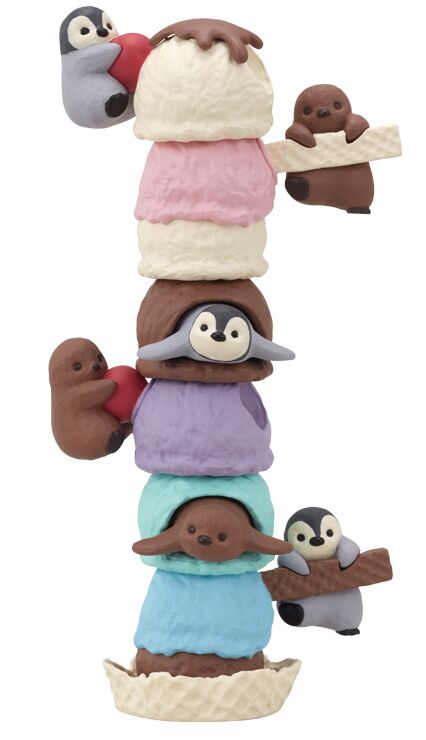 Penguins and ice cream random Gashapon capsule toys 4