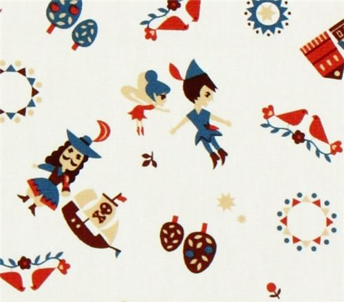 Peter Pan Kokka oxford cloth fabric fairy tale Japan 1