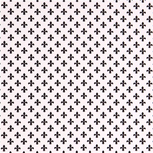 Petite Fleur De Lis ebony lily ornament fabric Michael Miller Petite Paris 2