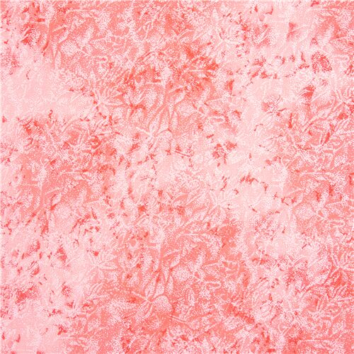 Tela de algodn rosa degradado enjambre de hadas metalizado Tela