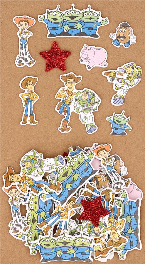 Pixar Toy Story characters sponge sticker sack - Sticker Sacks ...