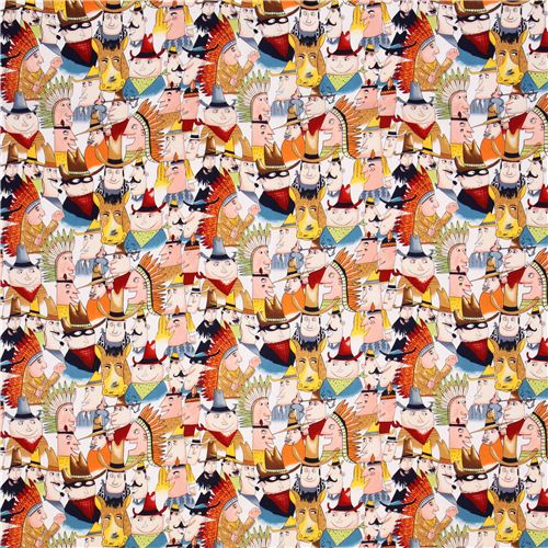 Pow-Wow Cowboy Indianer Stoff Alexander Henry Santa Fe 2