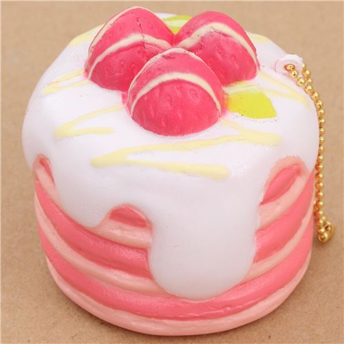 Premium Cafe de N pink pancake white sauce squishy charm kawaii - modeS4u