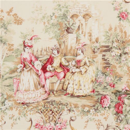 Quilt Gate vintage Victorian rose flower fabric - modeS4u