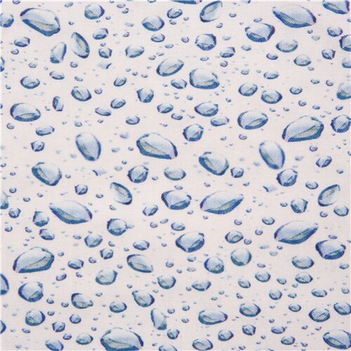 Quilting Treasures rainy effect water window droplets on light blue  background - modeS4u