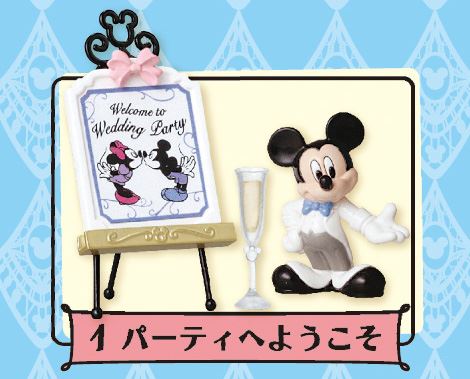 Rement Disney Miniature Mickey & Minnie Mouse Happy Wedding Candle Holders No.4 