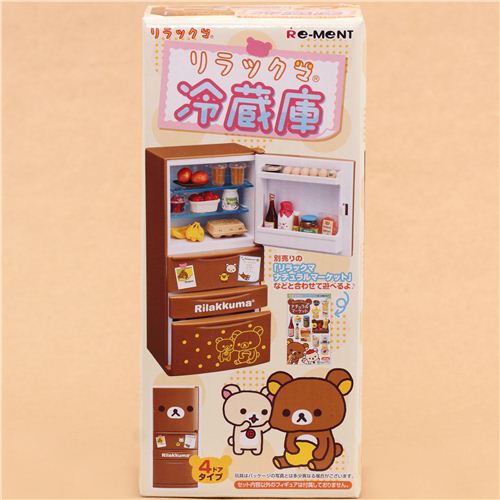 Dolls Bears Re Ment Rilakkuma Refrigerator Miniature Figure Set Japan Food Groceries Coronapack Ba