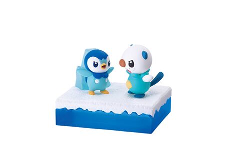 Re-ment blind box set of 6 Pokemon Piplup Pochama Collection diorama ...