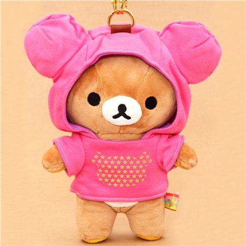 Rilakkuma bear hoodie plush toy color pink purple SanX modeS4u