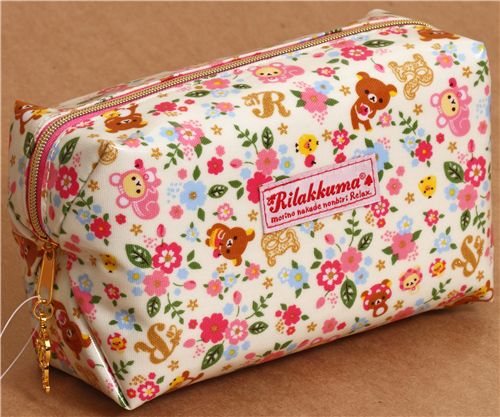 Rilakkuma bear pouch with florets from Japan - Pencil Cases ...