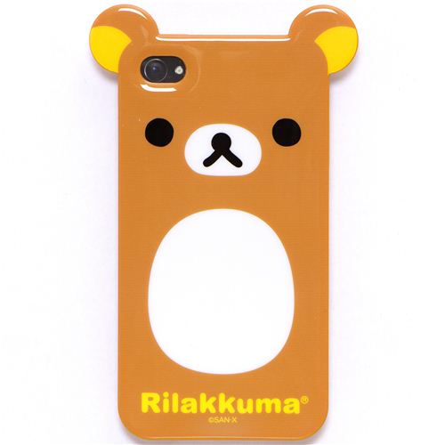 Rilakkuma bear with ears iPhone 4S /4 silicone case - Phone Charms ...