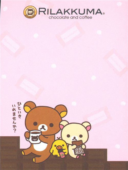 Rilakkuma bear with pancakes mini Memo Pad by San-X - modeS4u