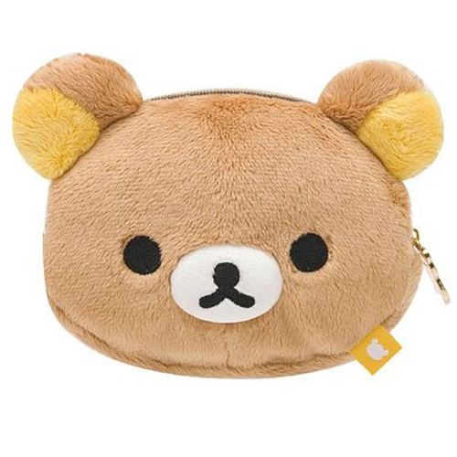 Rilakkuma brown bear plush pouch wallet - modeS4u