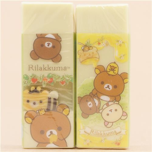 San-x Sum Rilakkuma two eraser NEW
