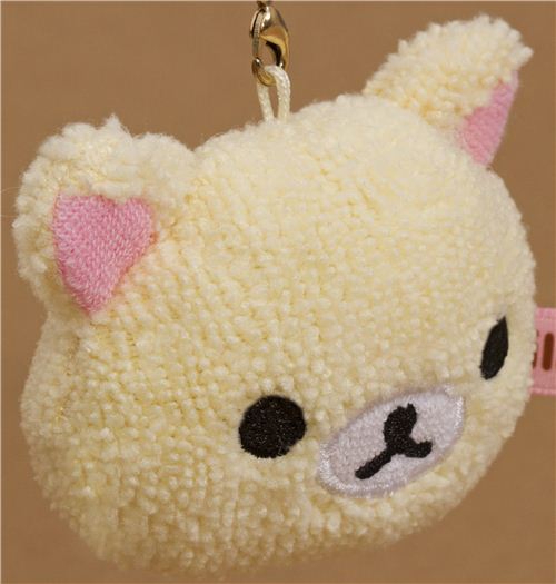 Rilakkuma white bear head plush charm Korilakkuma SanX Phone Charms