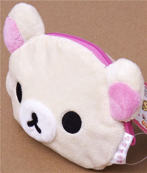Rilakkuma white bear plush pouch wallet modeS4u