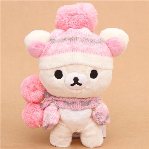 Rilakkuma winter knit white bear plush toy SanX Japan Stuffed