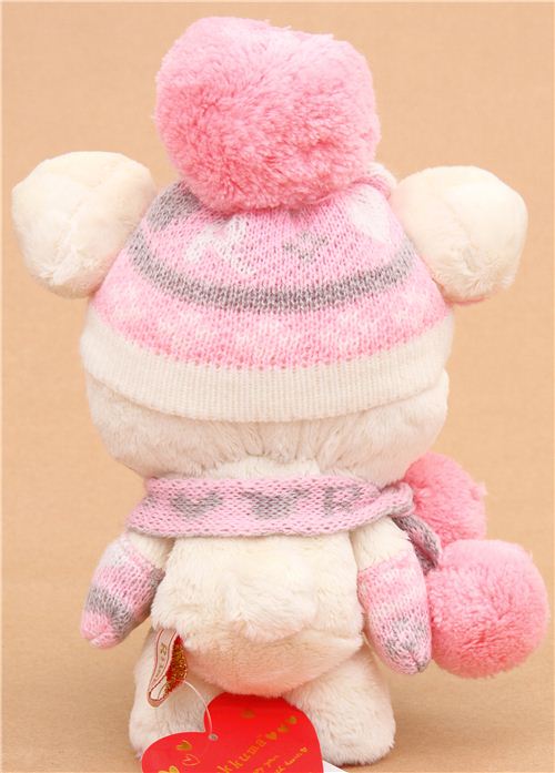 Rilakkuma winter knit white bear plush toy San-X Japan - Stuffed ...