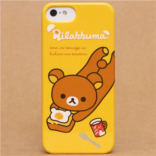 yellow Rilakkuma bear iPhone 5 / 5S hard cover case from Japan Phone