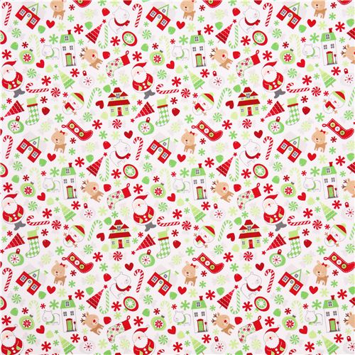 Riley Blake Santa Claus Xmas fabric Home for the Holidays Fabric by ...