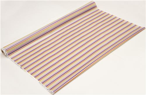 Riley Blake laminate fabric mini zig-zag pattern purple 3