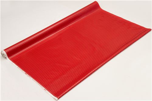 Riley Blake laminate fabric red zig-zag pattern 3