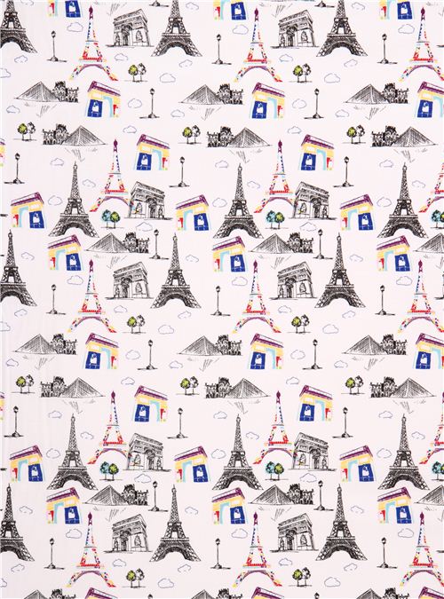 Riley Blake retro Paris sights fabric Pepe in Paris 3