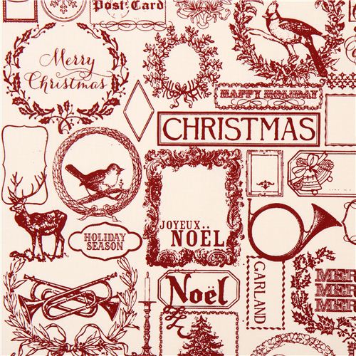 Riley Blake wreath frame Xmas fabric Lost & Found Christmas 1