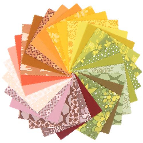 Robert Kaufman Charm Pack fabric bundle with flowers modes4u