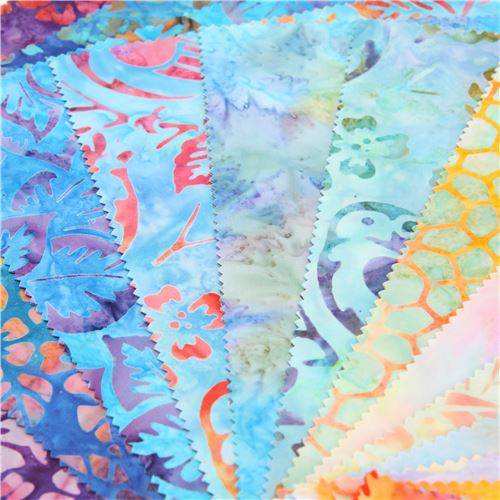 Robert Kaufman Ten Square batik fabric bundle set 2