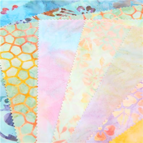 Robert Kaufman Ten Square batik fabric bundle set 3