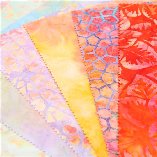 Robert Kaufman Ten Square batik fabric bundle set 4