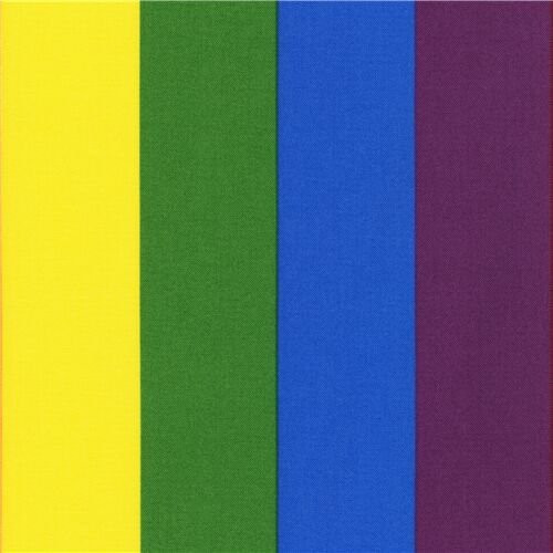 Robert Kaufman colorful rainbow stripe fabric - modeS4u