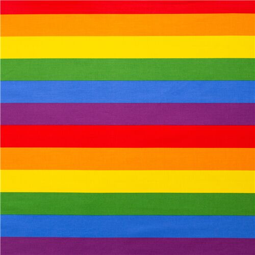 Robert Kaufman colorful rainbow stripe fabric - modeS4u