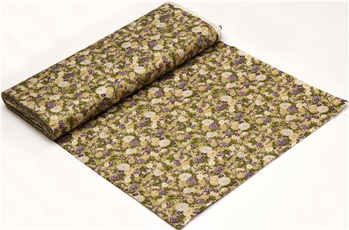 Robert Kaufman fabric with purple flowers from the USA 3